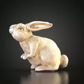 Статуэтка из массива бука "Заяц"